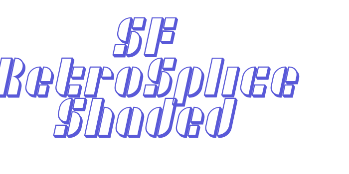 SF RetroSplice Shaded Font Download