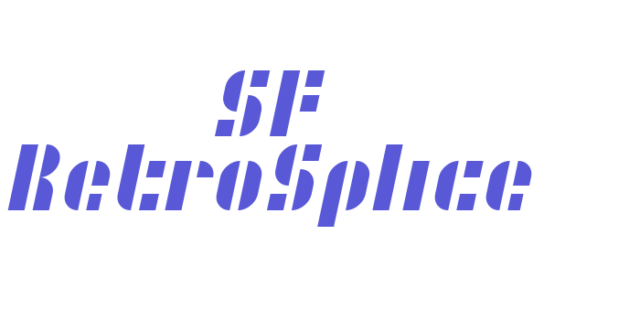 SF RetroSplice Font Download