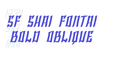 SF Shai Fontai Bold Oblique-font-download