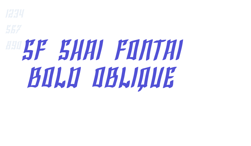 SF Shai Fontai Bold Oblique-font-download