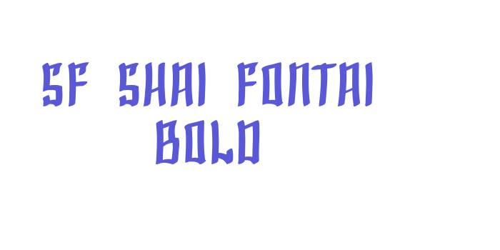 SF Shai Fontai Bold Font Download