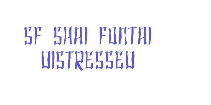 SF Shai Fontai Distressed Font Download