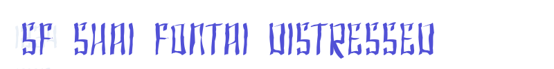 SF Shai Fontai Distressed-font