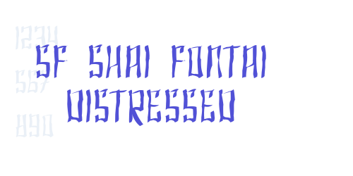SF Shai Fontai Distressed-font-download