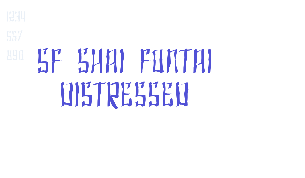 SF Shai Fontai Distressed-font-download