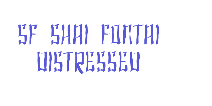 SF Shai Fontai Distressed Font