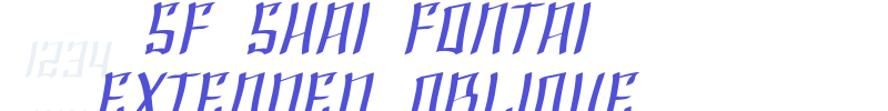 SF Shai Fontai Extended Oblique-font