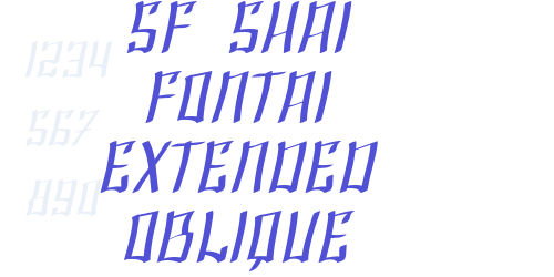 SF Shai Fontai Extended Oblique-font-download