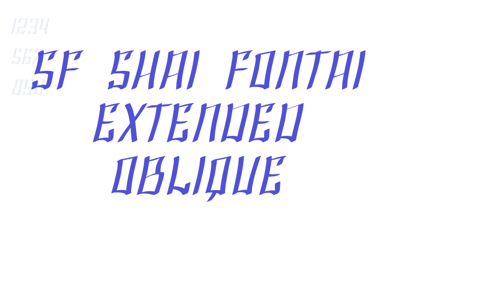 SF Shai Fontai Extended Oblique-font-download