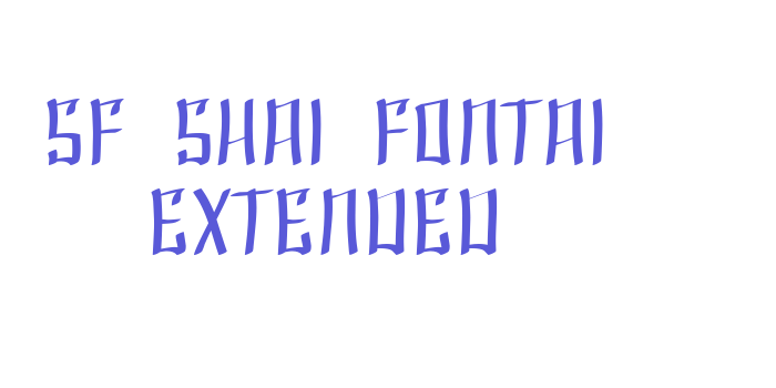 SF Shai Fontai Extended Font Download