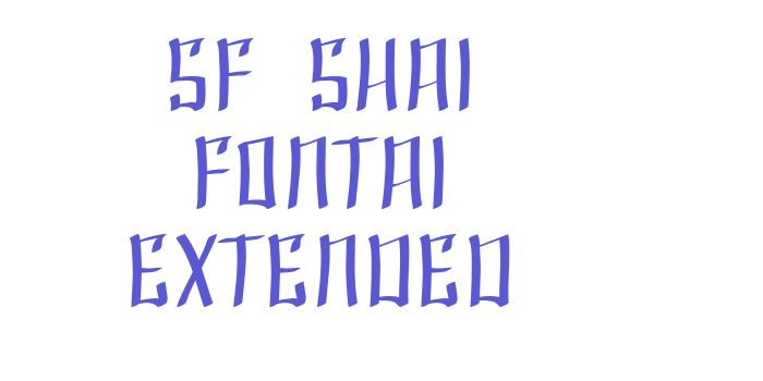 SF Shai Fontai Extended Font