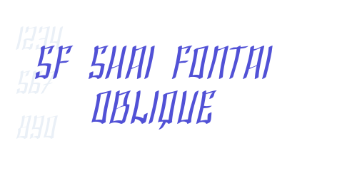 SF Shai Fontai Oblique-font-download