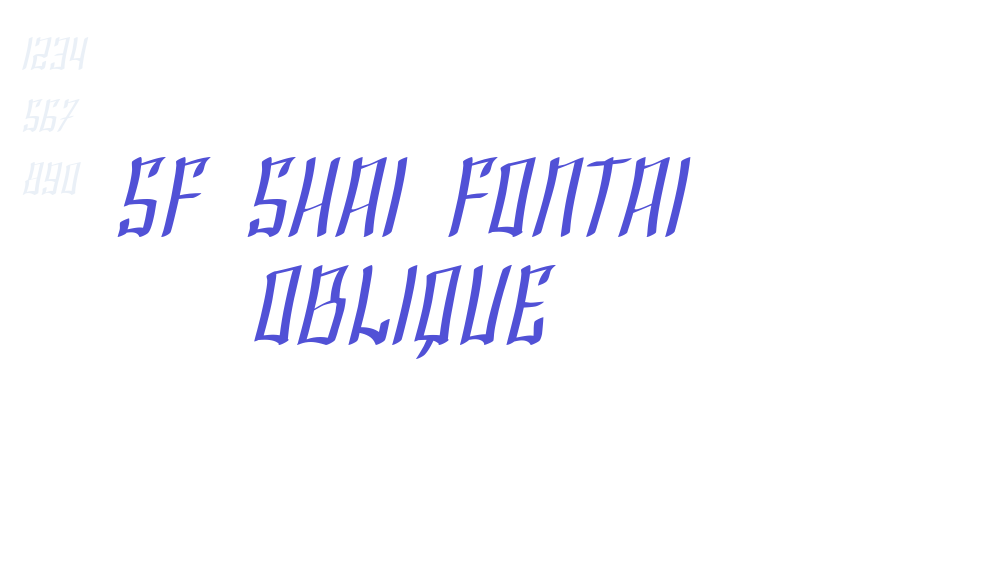 SF Shai Fontai Oblique-font-download