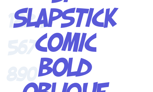 SF Slapstick Comic Bold Oblique Font Download