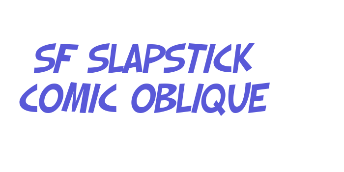 SF Slapstick Comic Oblique Font Download