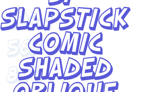 SF Slapstick Comic Shaded Oblique Font Download