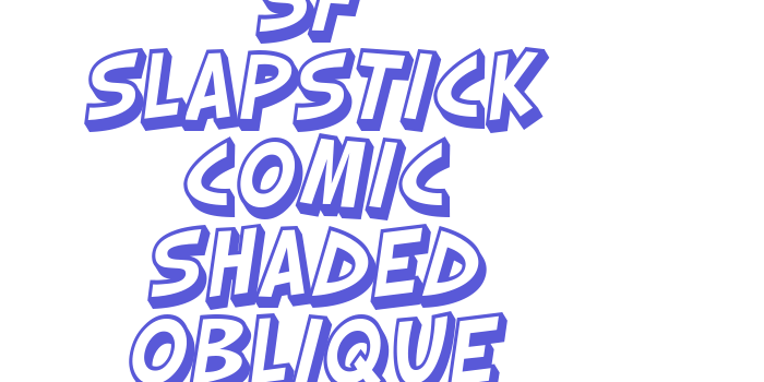 SF Slapstick Comic Shaded Oblique Font Download