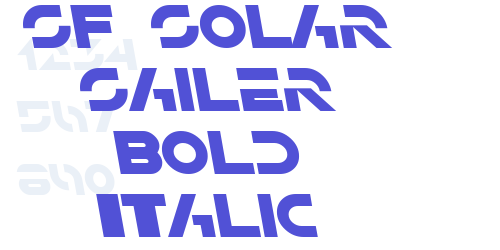 SF Solar Sailer Bold Italic-font-download