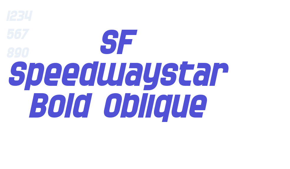 SF Speedwaystar Bold Oblique-font-download