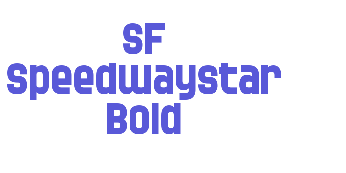 SF Speedwaystar Bold Font Download