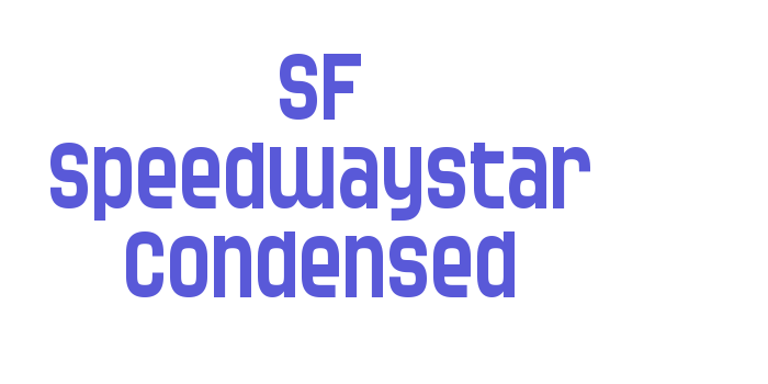 SF Speedwaystar Condensed Font Download