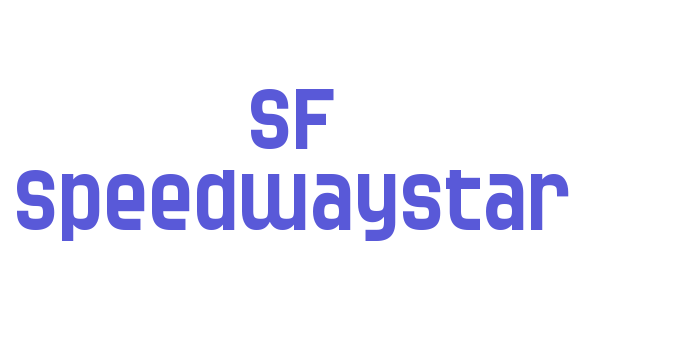 SF Speedwaystar Font Download