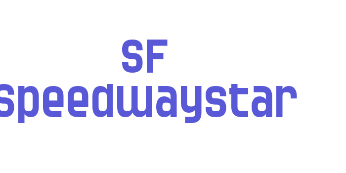 SF Speedwaystar Font