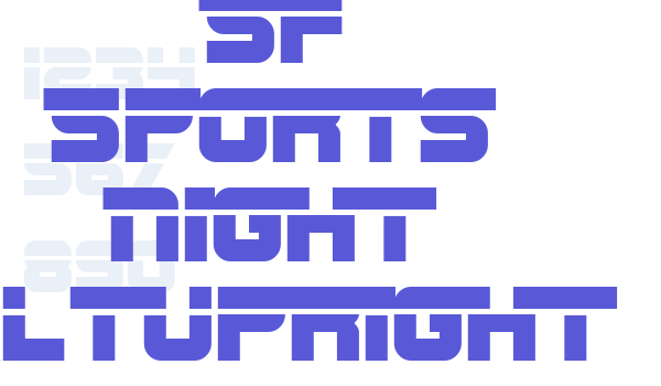 SF Sports Night AltUpright Font