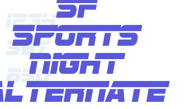 SF Sports Night Alternate Font