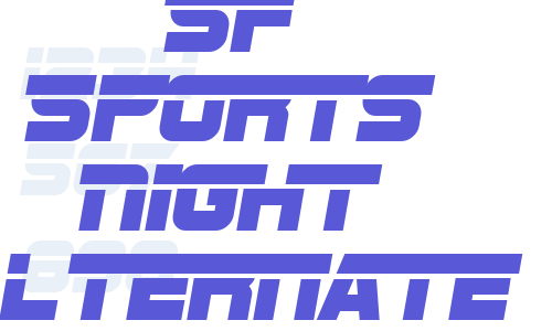 SF Sports Night Alternate Font Download