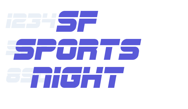 SF Sports Night Font