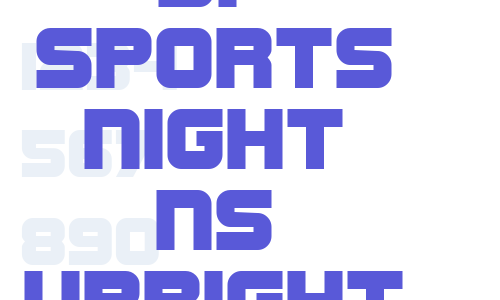 SF Sports Night NS Upright Font Download