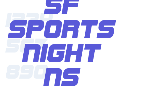 SF Sports Night NS Font Download