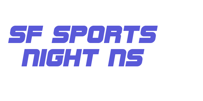 SF Sports Night NS Font Download