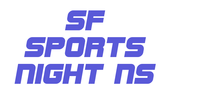 SF Sports Night NS Font