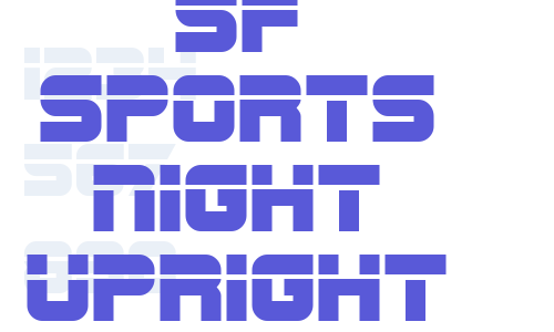 SF Sports Night Upright Font Download