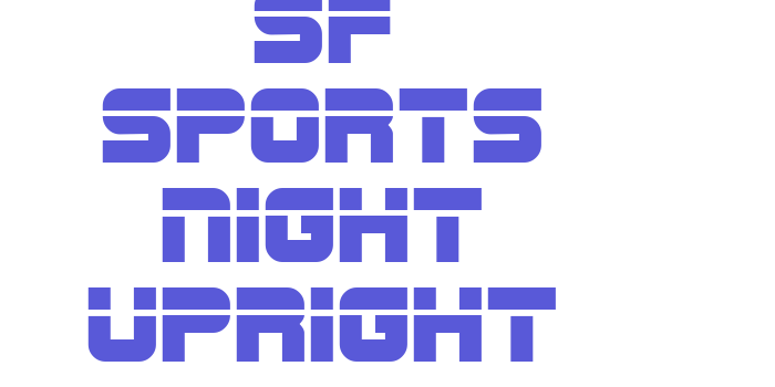 SF Sports Night Upright Font