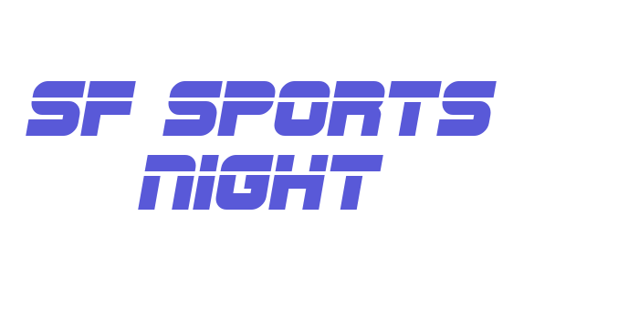 SF Sports Night Font Download