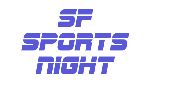 SF Sports Night Font