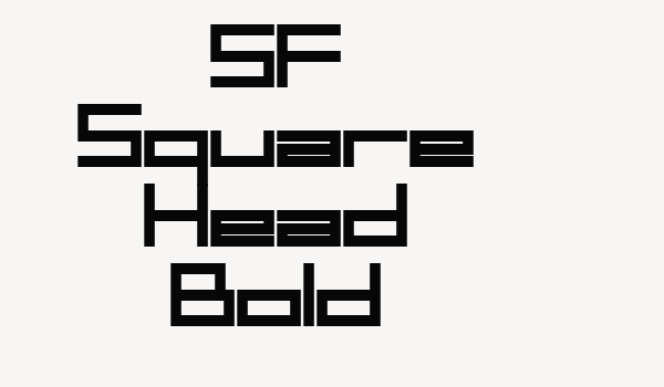 SF Square Head Bold Font