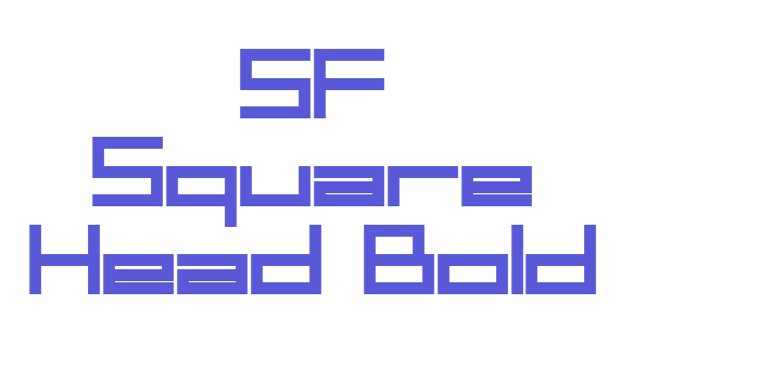 SF Square Head Bold Font Download