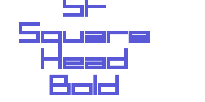 SF Square Head Bold Font