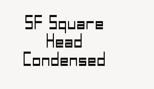 SF Square Head Condensed Font