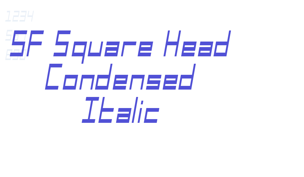 SF Square Head Condensed Italic-font-download