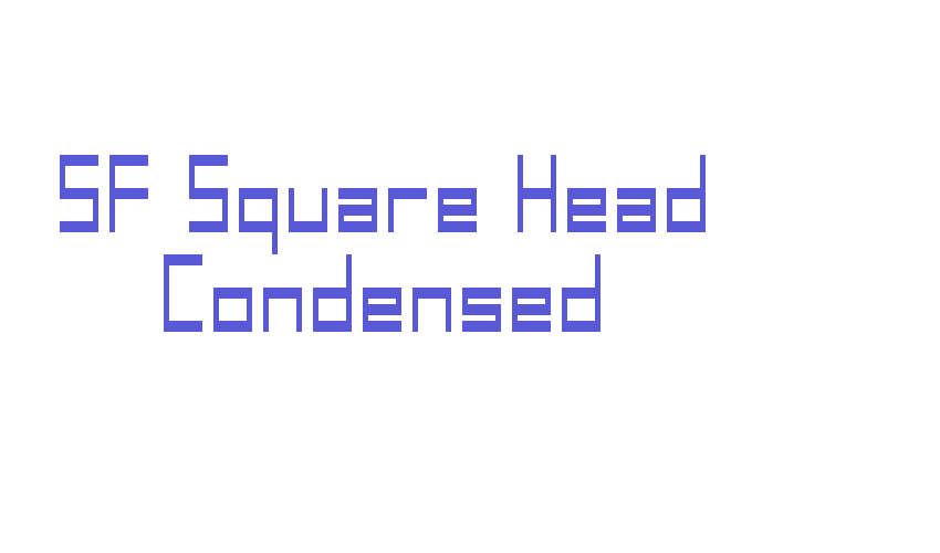 SF Square Head Condensed Font Download