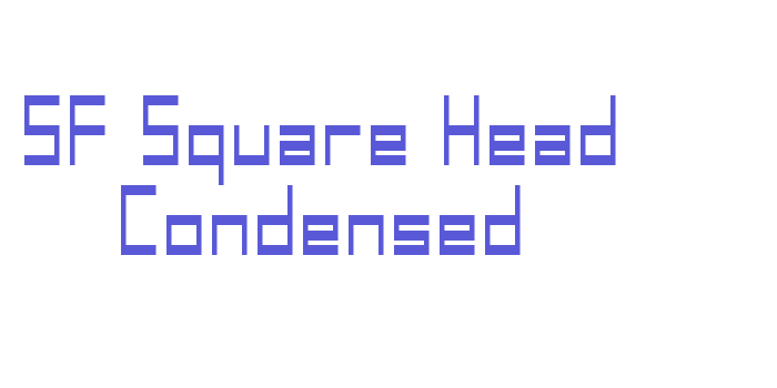 SF Square Head Condensed Font Download