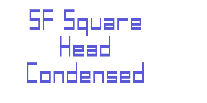 SF Square Head Condensed Font