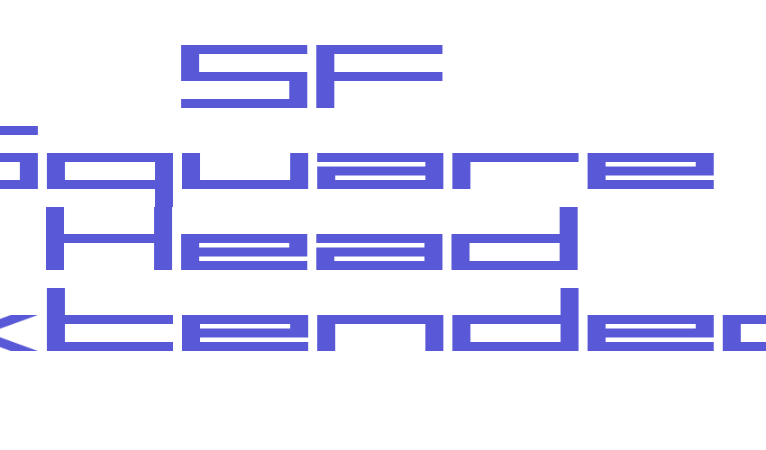 SF Square Head Extended Font Download