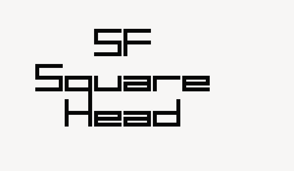 SF Square Head Font