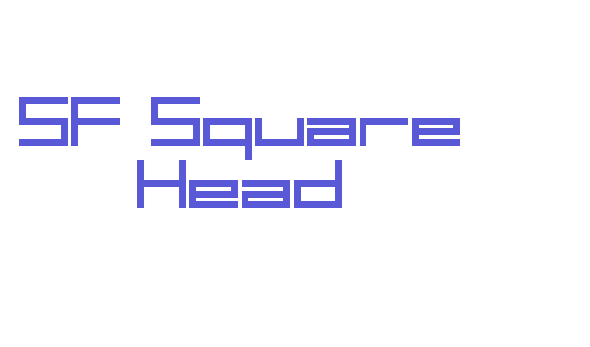 SF Square Head Font Download